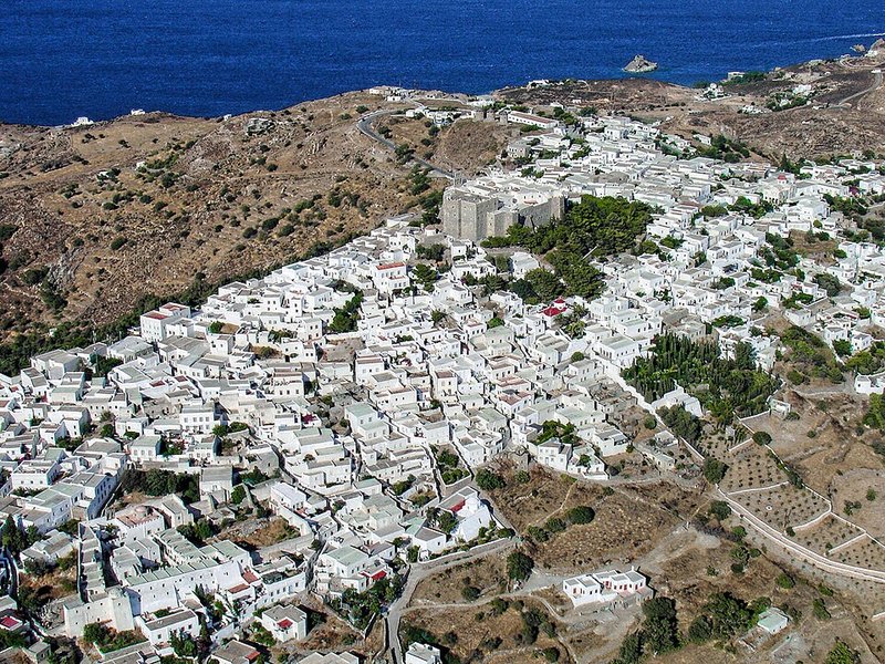 The Historic Centre (Chorá) with the Monastery of Saint-John the Theologian and the Cave of the Apocalypse on the Island of Pátmos