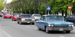 Парад американских автомобилей – в первомайском Таллине
