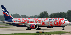 \Аэрофлот\ раскрасил самолет по случаю Олимпиады