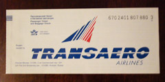 \Трансаэро\ отказалось от бумажных билетов