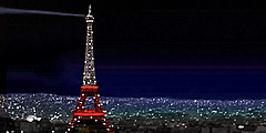 Эйфелева башня окрасилась в цвета турецкого флага
