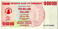 В Зимбабве нельзя расплачиваться национальной валютой