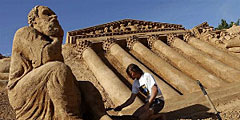 Выставка песчаных скульптур в Санкт-Петербурге