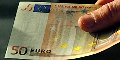 50 евро - самая популярная купюра у германских фальшивомонетчиков