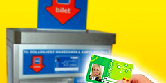 В варшавских \билетоматах\ можно пополнить счет мобильного телефона