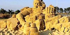 Песчаные скульптуры стали достопримечательностью Бургаса