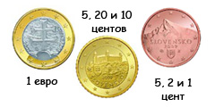 Словакия начала чеканить собственные евро