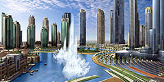 В Дубае создается гигантский фонтан