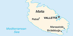 На картах Google нет столицы Мальты