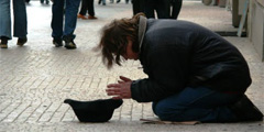 В Вильнюсе запрещено подавать милостыню