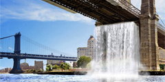В Нью-Йорке построят колоссальные водопады