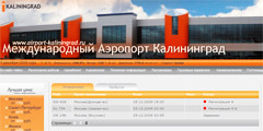 У аэропорта Калининграда появился свой сайт