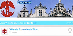 Брюссель консультирует туристов на Foursquare
